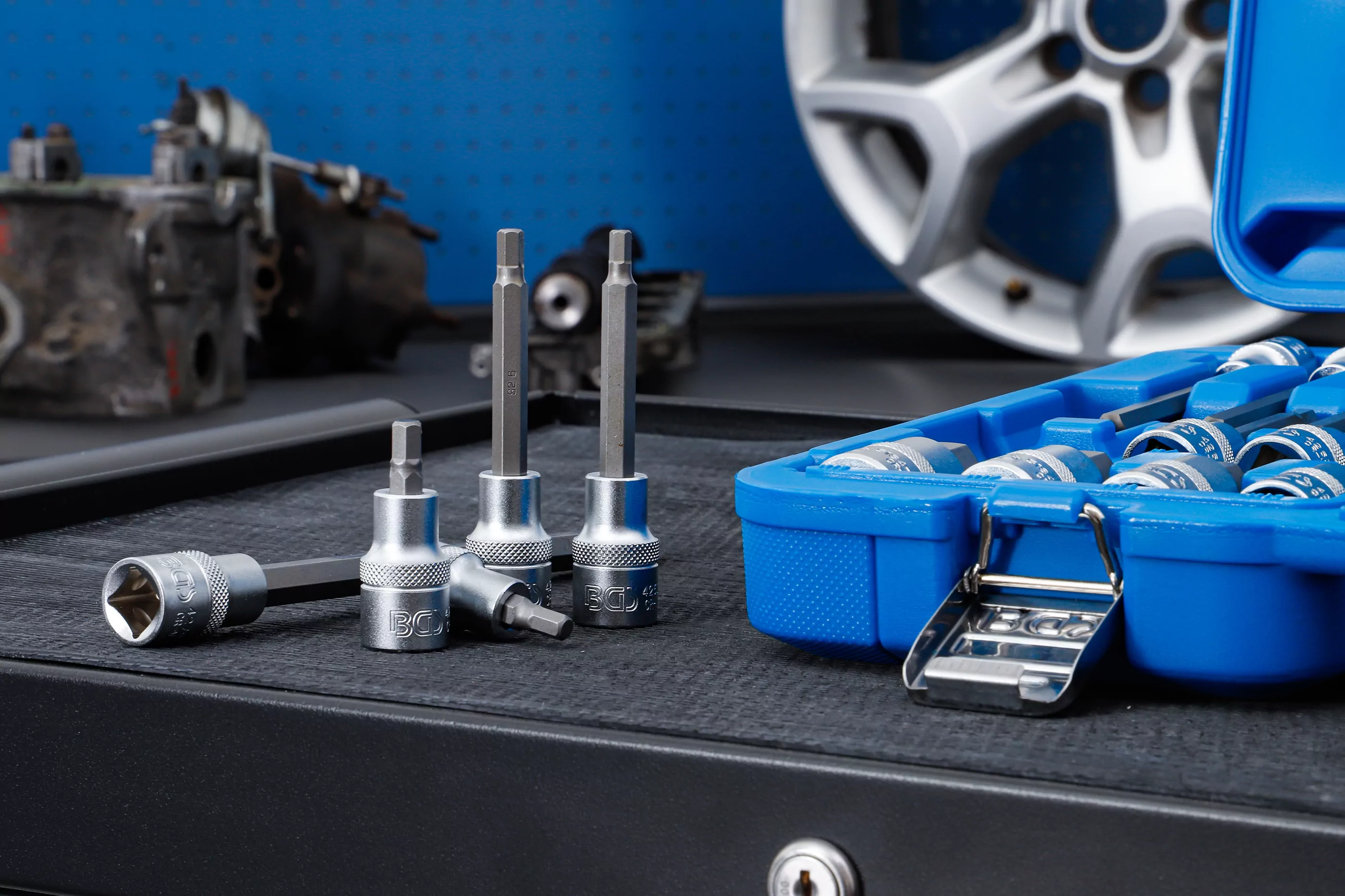 Bit-Einsatz-Satz | Antrieb Innenvierkant 12,5 mm (1/2") | Innensechskant | 30-tlg.