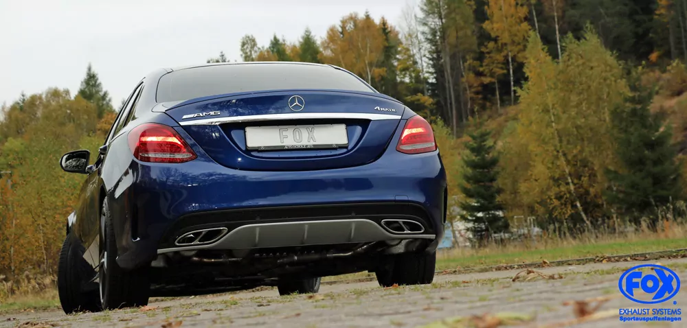 Mercedes C-Klasse 205 Limousine/ T-Modell/ Cabrio/ Coupe  Endschalldämpfer rechts/links mit Endrohrtulpen