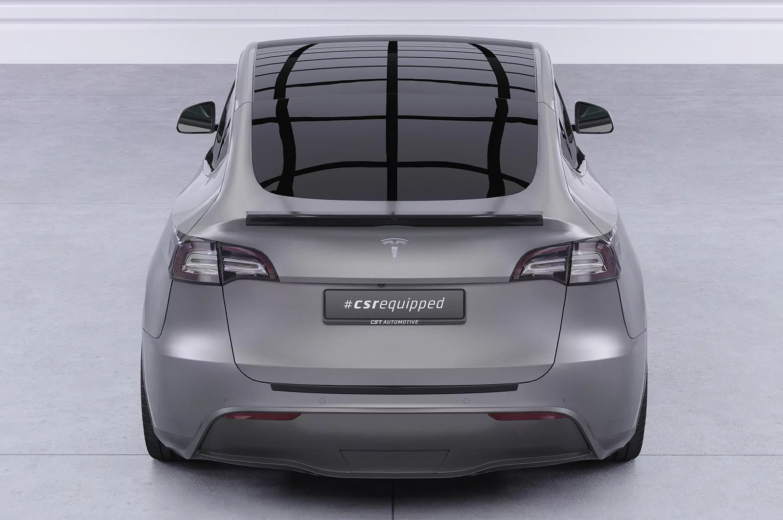 Heckflügel mit ABE für Tesla Model Y HF878 Schwarz Strukturiert