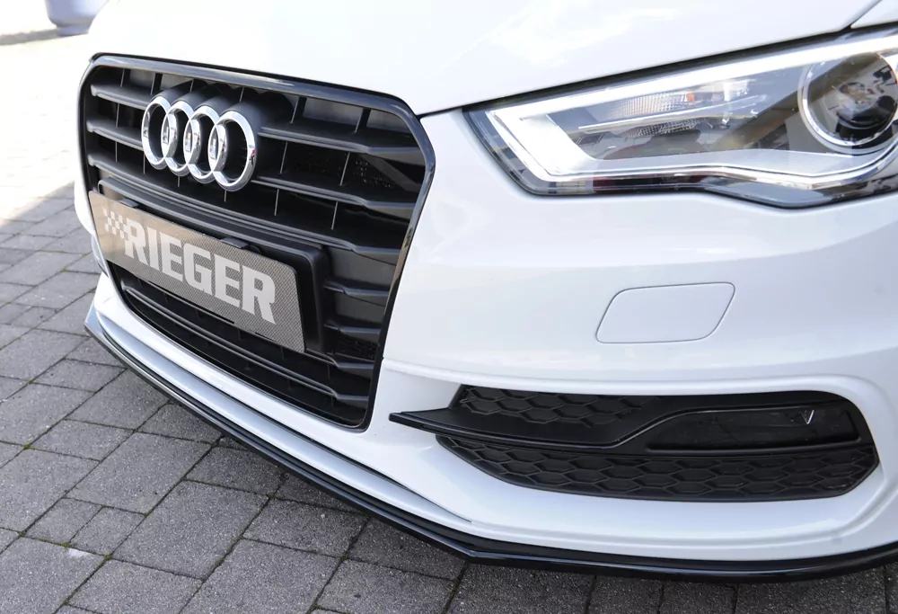 Rieger Spoilerschwert für Audi A3 (8V) | 5-tür. (Sportback 8VA) 07.12-08.16 (bis Facelift) für orig. S-Line Frontschürze