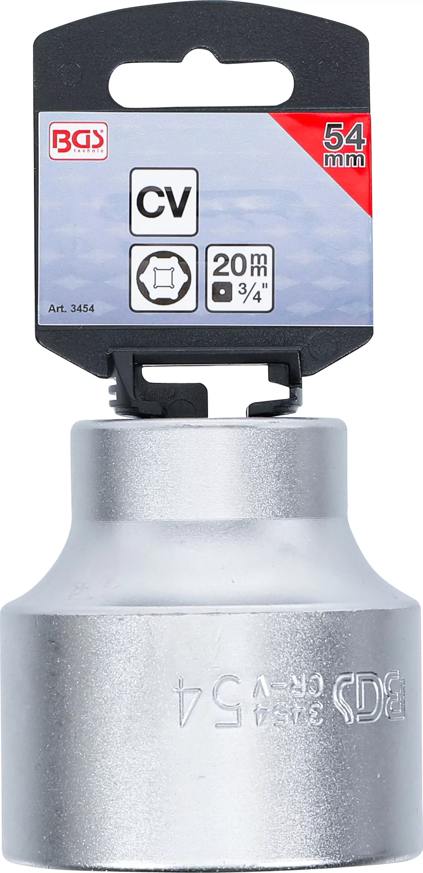 Steckschlüssel-Einsatz Sechskant | Antrieb Innenvierkant 20 mm (3/4") | SW 54 mm