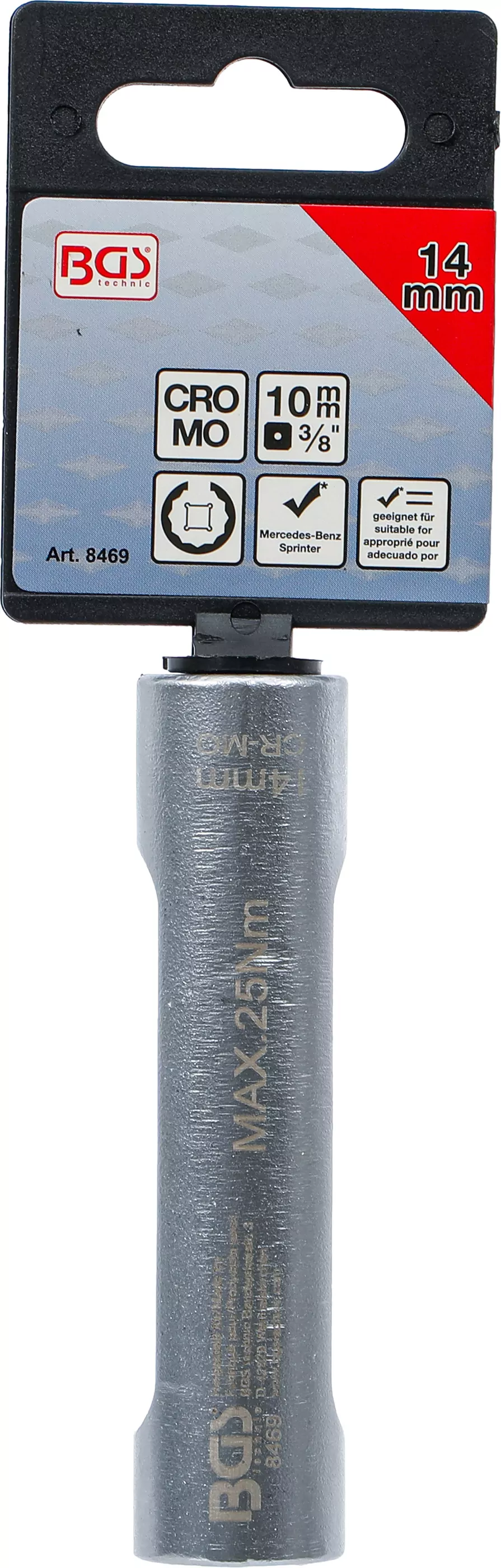 Spezial-Schlüssel für Einspritzleitungen | für Mercedes-Benz | Antrieb 10 mm (3/8") | SW 14 mm