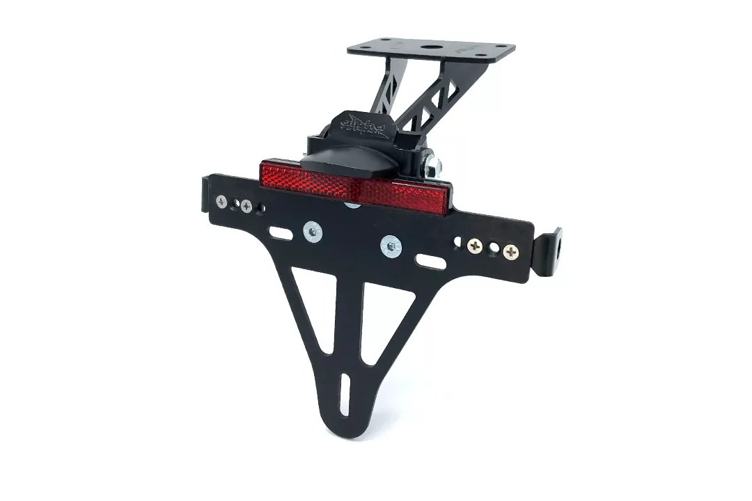 alpha Technik Kennzeichenhalter für Yamaha MT07A MT-07 und MT-07 Moto Cage Typ RM04 RM17 und RM18 ab Modelljahr 2014-