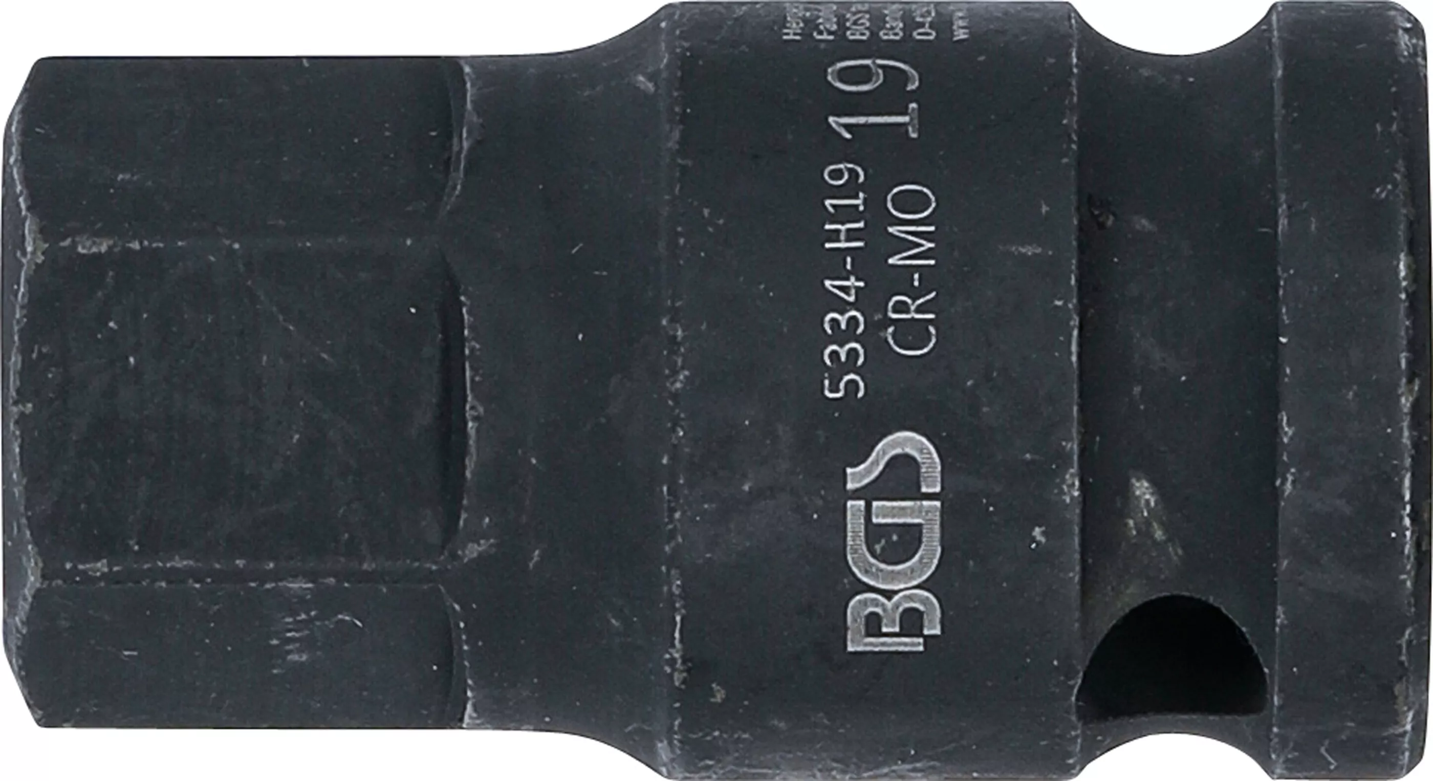 Kraft-Bit-Einsatz | Länge 42 mm | Antrieb Innenvierkant 12,5 mm (1/2") | Innensechskant 19 mm