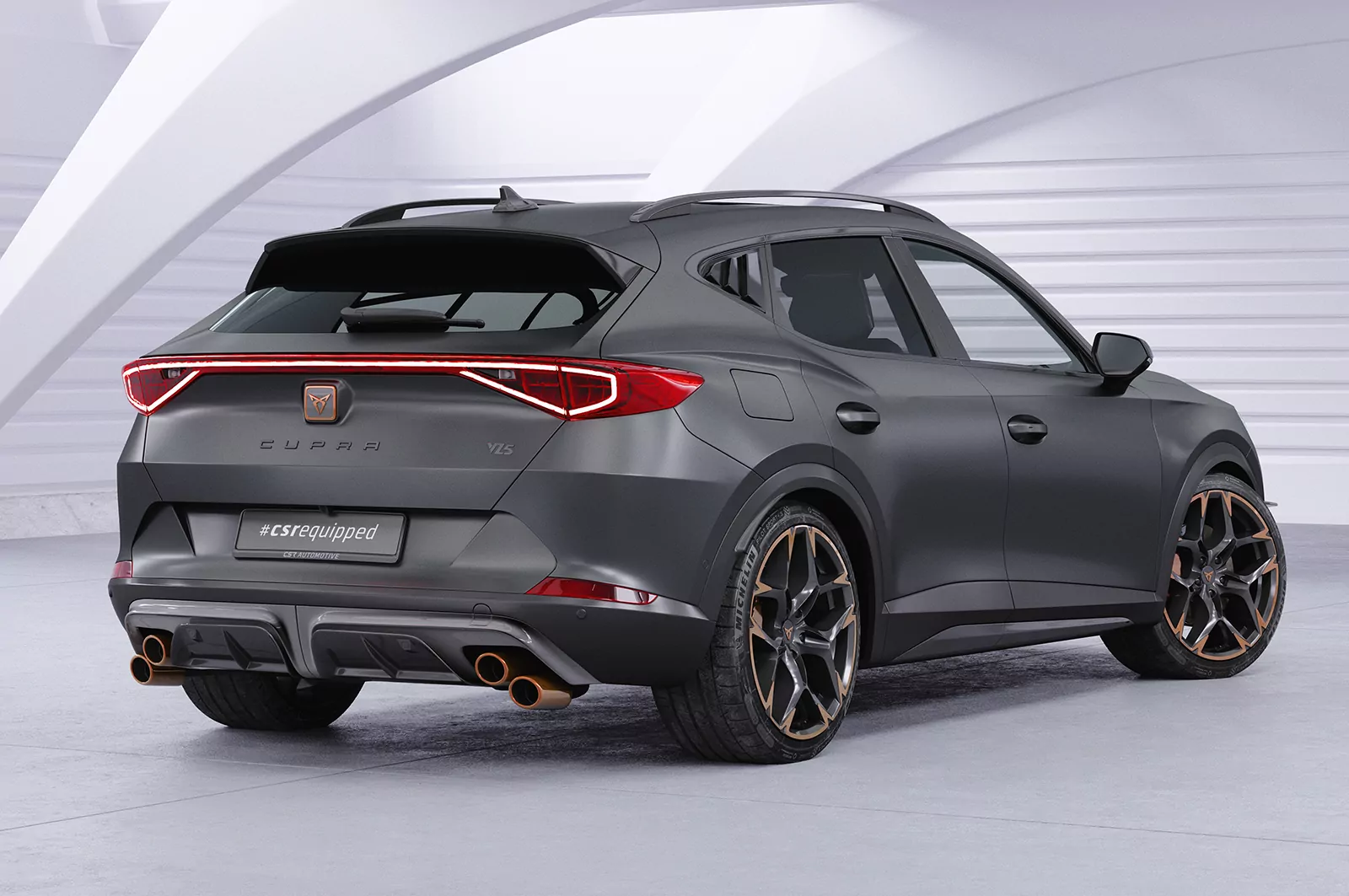 Seitenscheibenblenden für Cupra Formentor SSB016 Schwarz Strukturiert