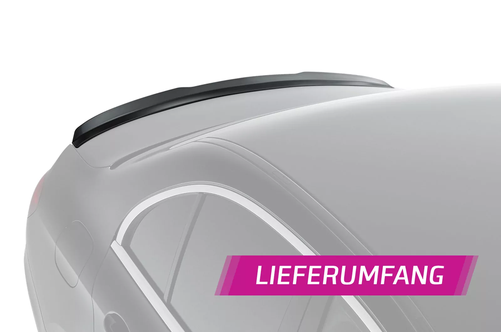 Heckflügel mit ABE für Mercedes Benz E-Klasse W213 Limousine HF789-M Carbon Look (matt)