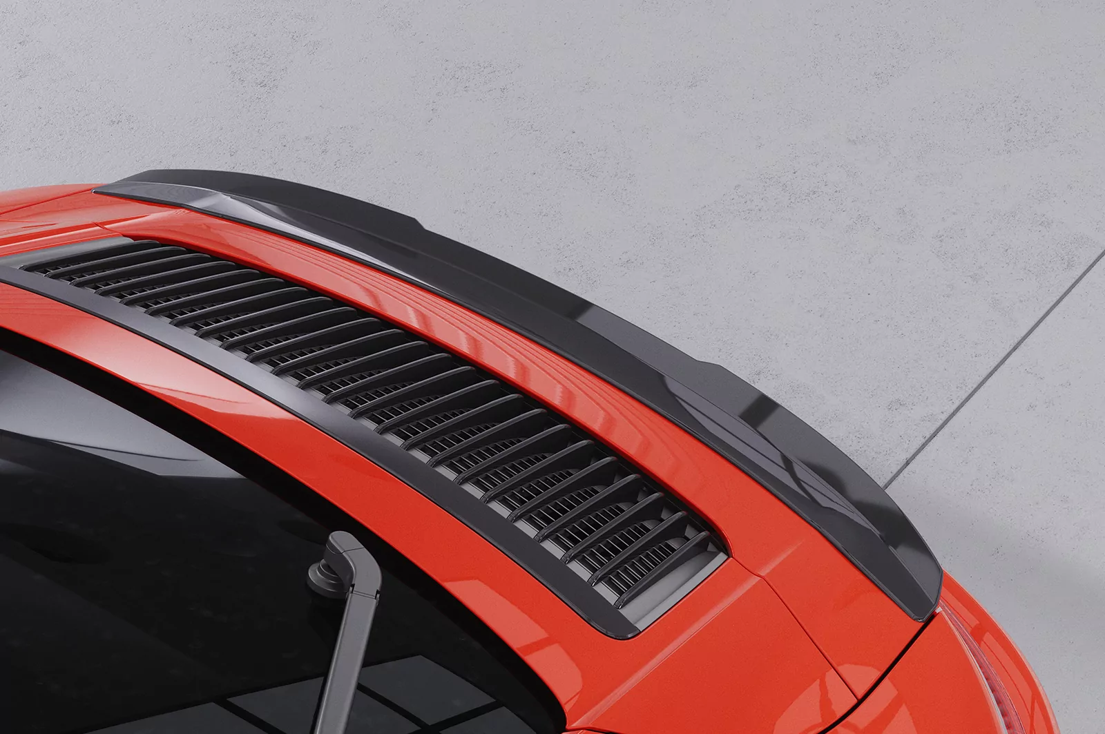 Heckflügel für Porsche 911/991 HF699 Strukturiert (schwarz matt)