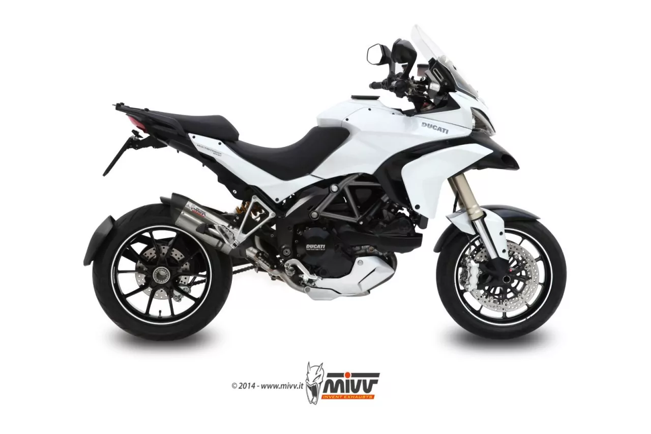 MIVV Suono Edelstahl Ducati Multistrada 1200 ´10/14