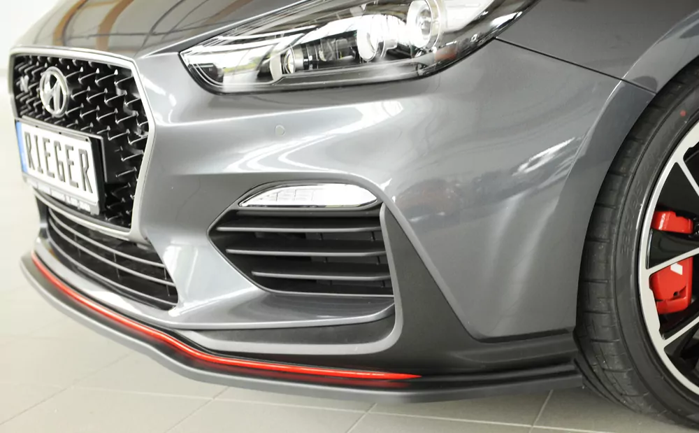 Rieger Spoilerschwert matt schwarz für Hyundai i30 N-Performance  (PDE) 5-tür. (Schrägheck) 07.17-12.20 (bis Facelift)