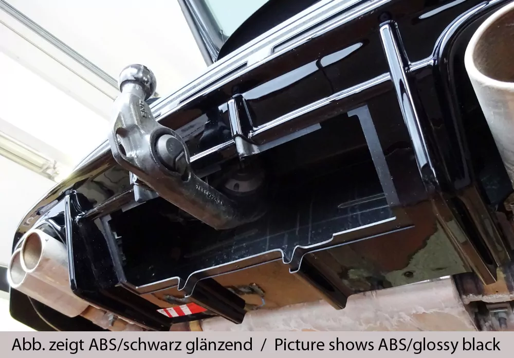 Rieger Heckeinsatz (für Fzg. mit AHK) matt schwarz für Seat Ateca Cupra (5FP)  08.20- (ab Facelift)