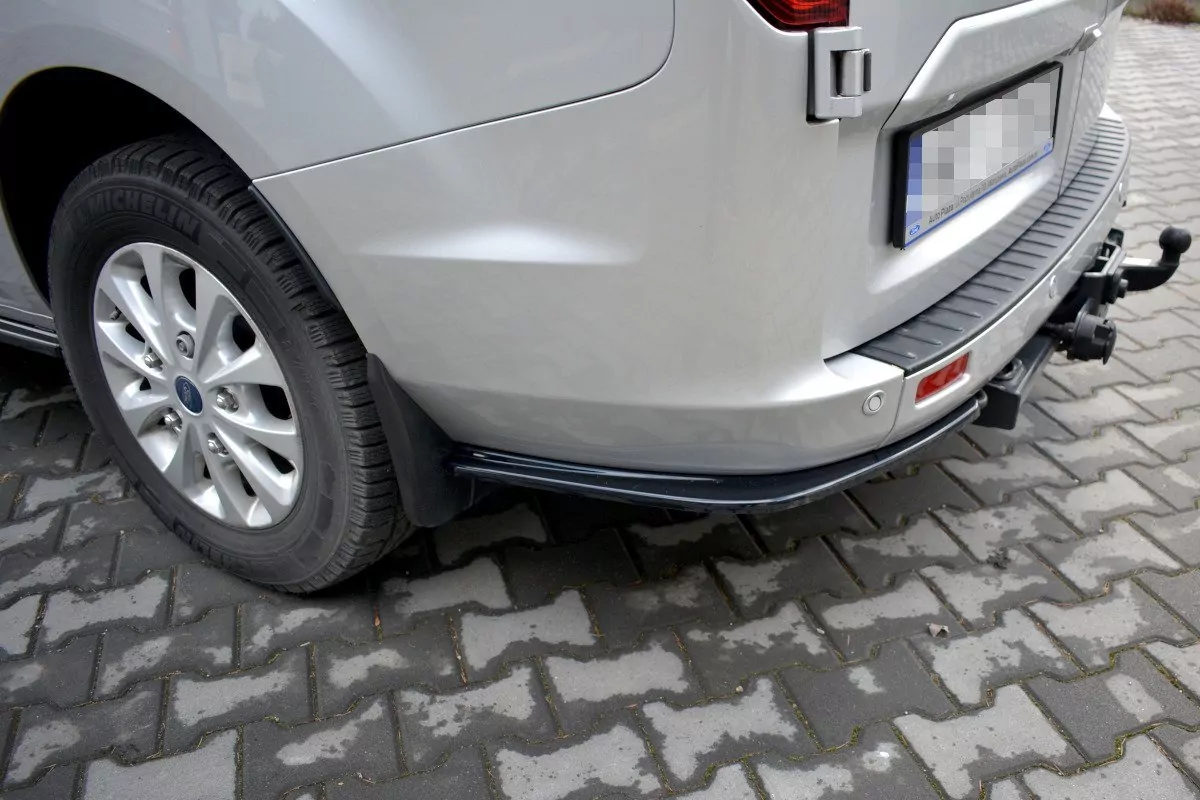 Heck Ansatz Flaps Diffusor Passend Für Diffusor Passend Für FORD TRANSIT CUSTOM MK.1 FL 2018 Schwarz Hochglanz Schwarz Hochglanz