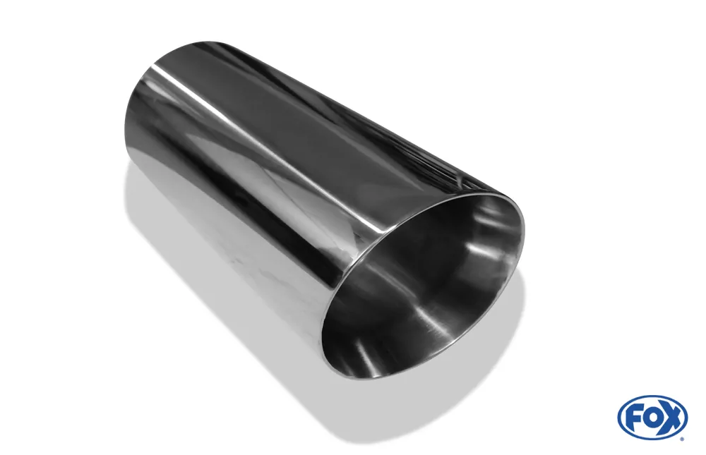 Anschweißendrohr Typ 25  Ø 125 mm / Länge: 300 mm - rund / uneingerollt / abgeschrägt / mit Type-B Einsatz