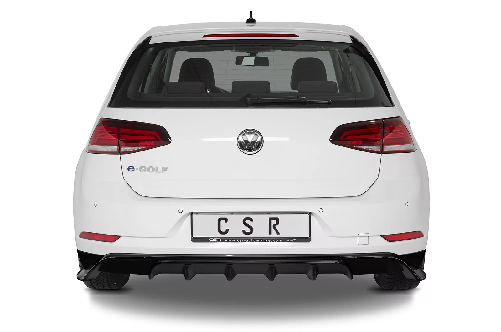 Heckansatz für VW Golf 7 / e-Golf HA279 Schwarz Strukturiert