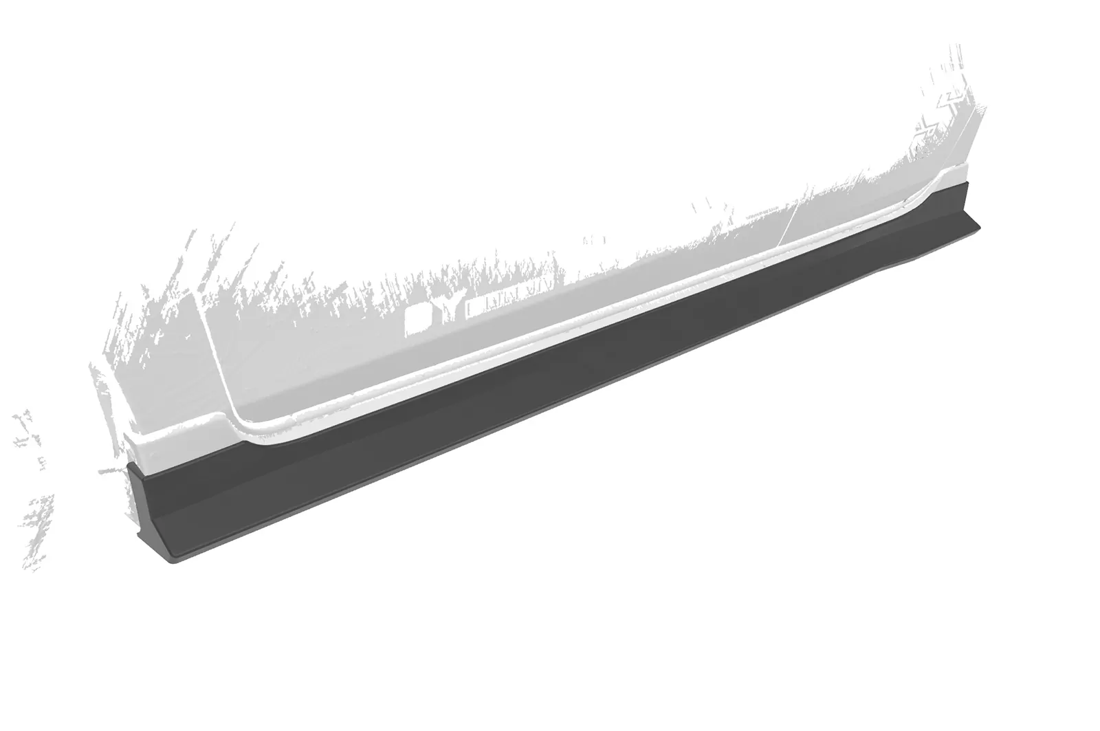 Seitenschweller für Mazda 3 (Typ BL) MPS SS563 Schwarz Strukturiert