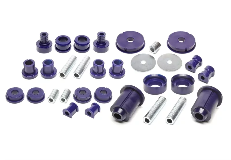 TA Technix PU-Buchsen Kit 37-teilig / Vorderachse+Hinterachse / Vorderachse mit Ø 21mm Stabi / M3 Exzenter / Hinterachse mit Ø 16mm Stabi / passend für BMW 3er Serie E30