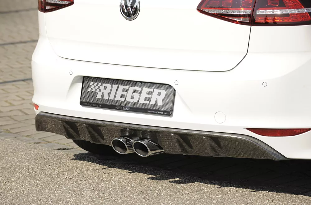 Rieger Heckeinsatz für VW Golf 7 | 3-tür. 10.12- für Remus-ESD  00322578 (ohne Gutachten)