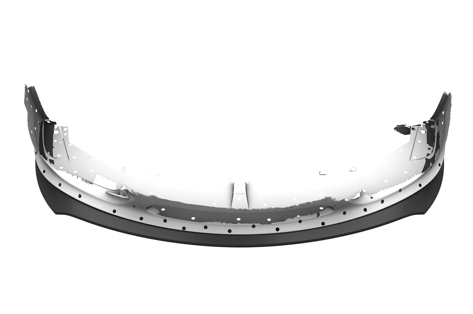 Cup-Spoilerlippe mit ABE für Porsche 987 Boxster CSL725 Schwarz Strukturiert