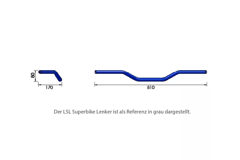 LSL 1 Zoll Stahl-Lenker Roadster L01 mit ABE