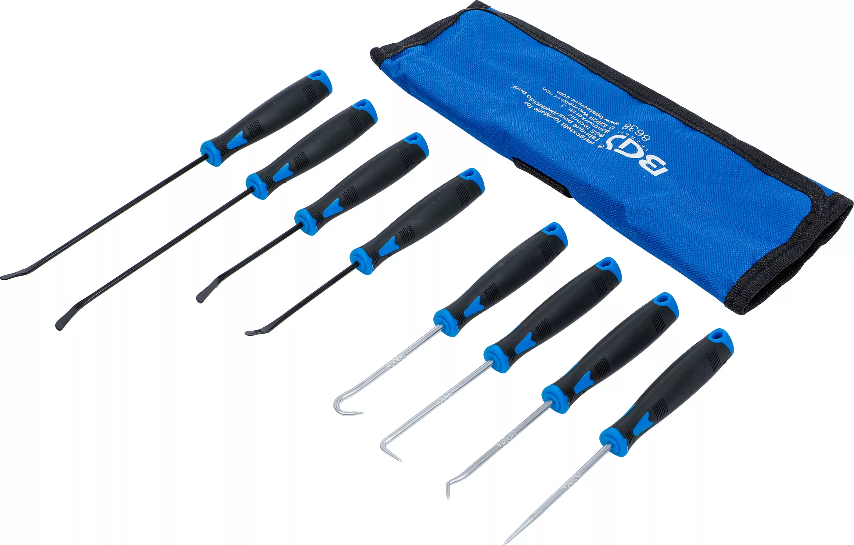 Haken-Satz mit geraden und abgerundeten Spitzen | 8-tlg.