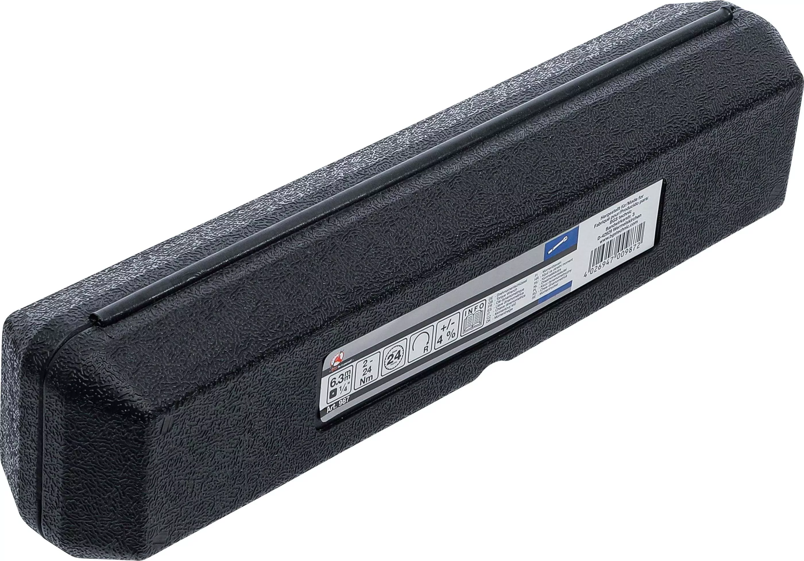 Drehmomentschlüssel | Abtrieb Außenvierkant 6,3 mm (1/4") | 2 - 24 Nm