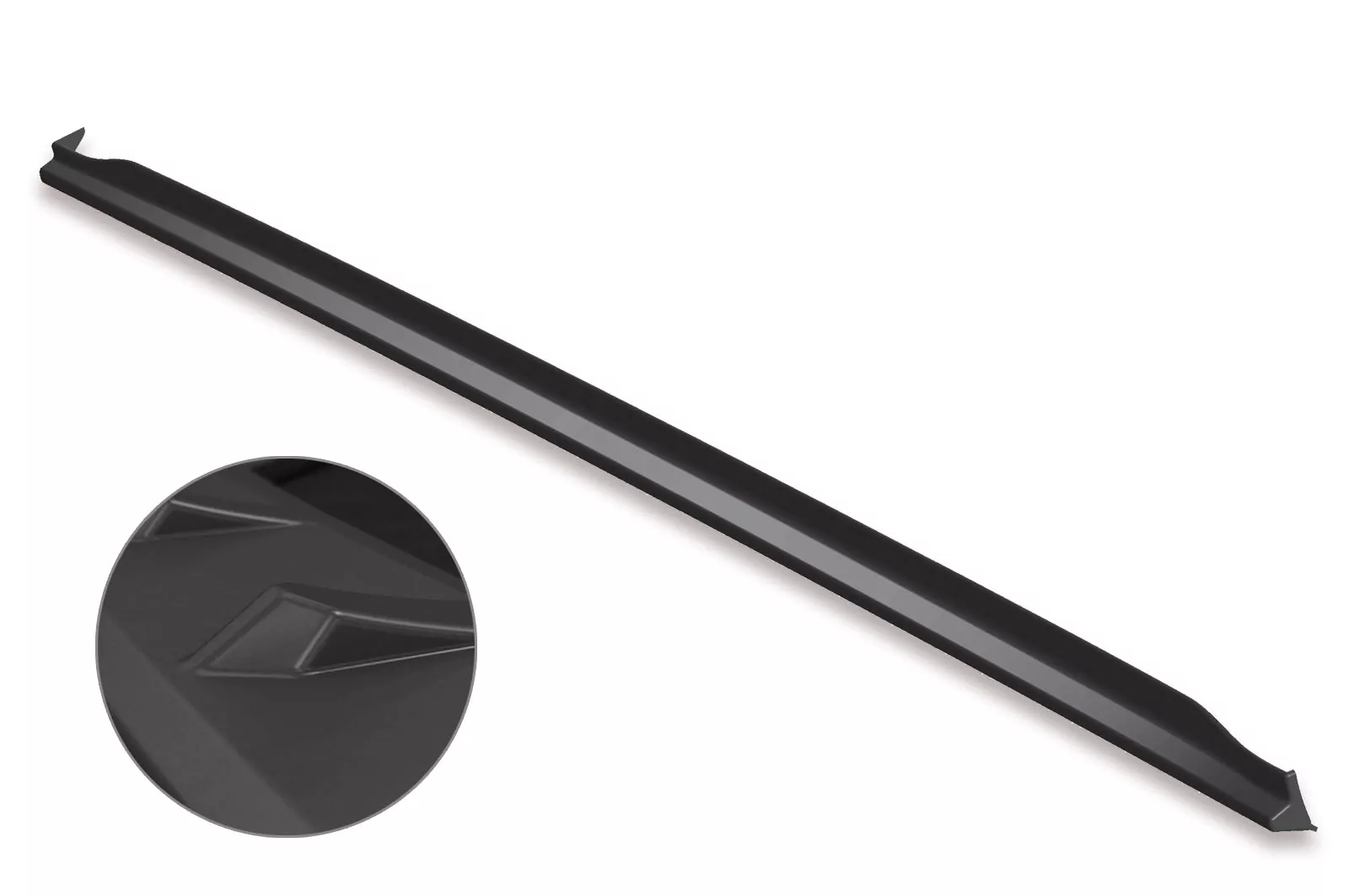 Seitenschweller für VW Scirocco III Typ 13 Lackierfreundlich (schwarz matt)