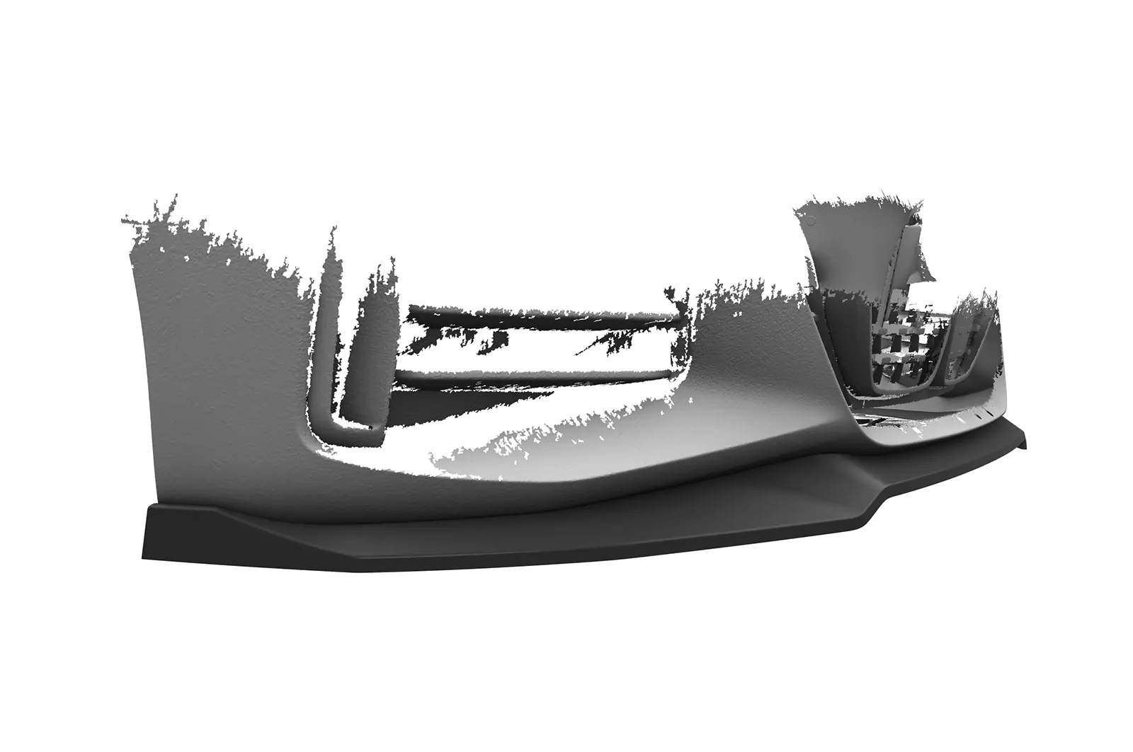 Cup-Spoilerlippe mit ABE für BMW 4er (G26) / i4 M-Paket CSL668 Schwarz Strukturiert