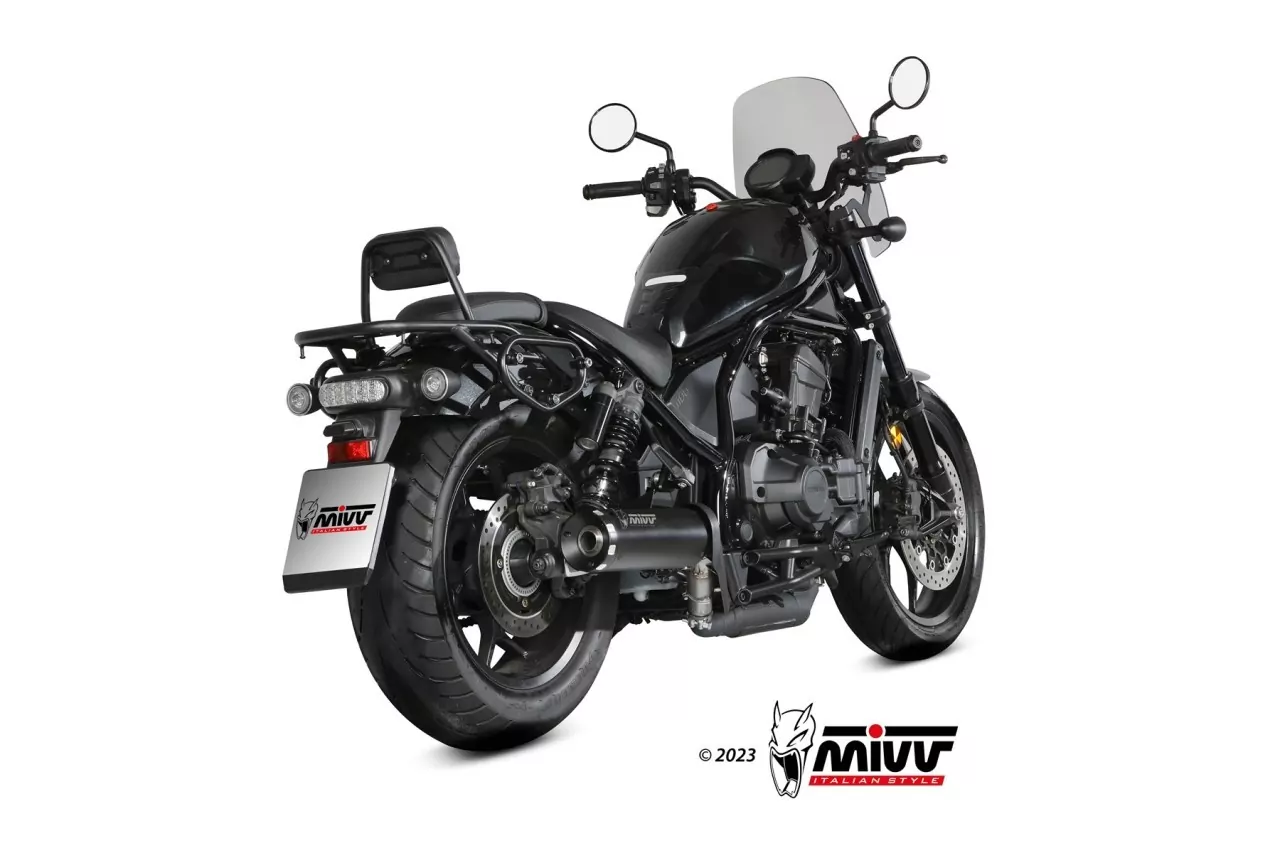 MIVV HR-1 Edelstahl Schwarz HONDA CMX 1100 REBEL 22-24
