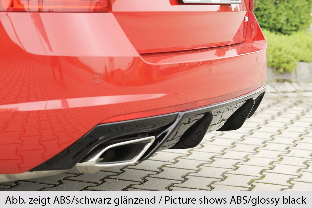 Rieger Heckeinsatz für Skoda Octavia RS (5E) | Combi 02.17- (ab Facelift) bei Bestellung bitte genaue Motorisierung angeben!