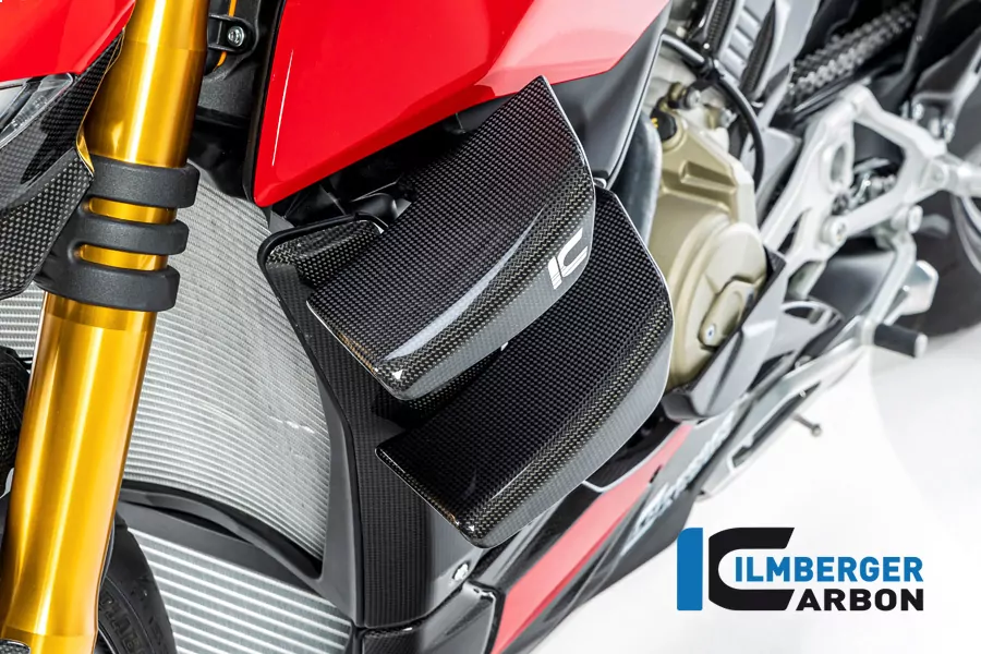 Ilmberger Carbon Winglet Satz links glanz für Ducati Streetfighter V4 V2 2020-