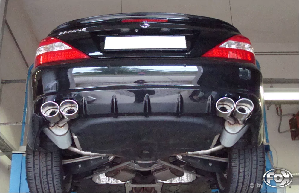 Mercedes SL Typ 230 Facelift  Endschalldämpfer rechts/links kurze Variante - 2x115x85 Typ 32 rechts/links