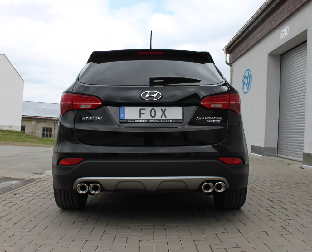 Hyundai Santa Fé 4x4 - DM  Endrohrsystem rechts/links - 2x88x79 Typ 71 rechts/links