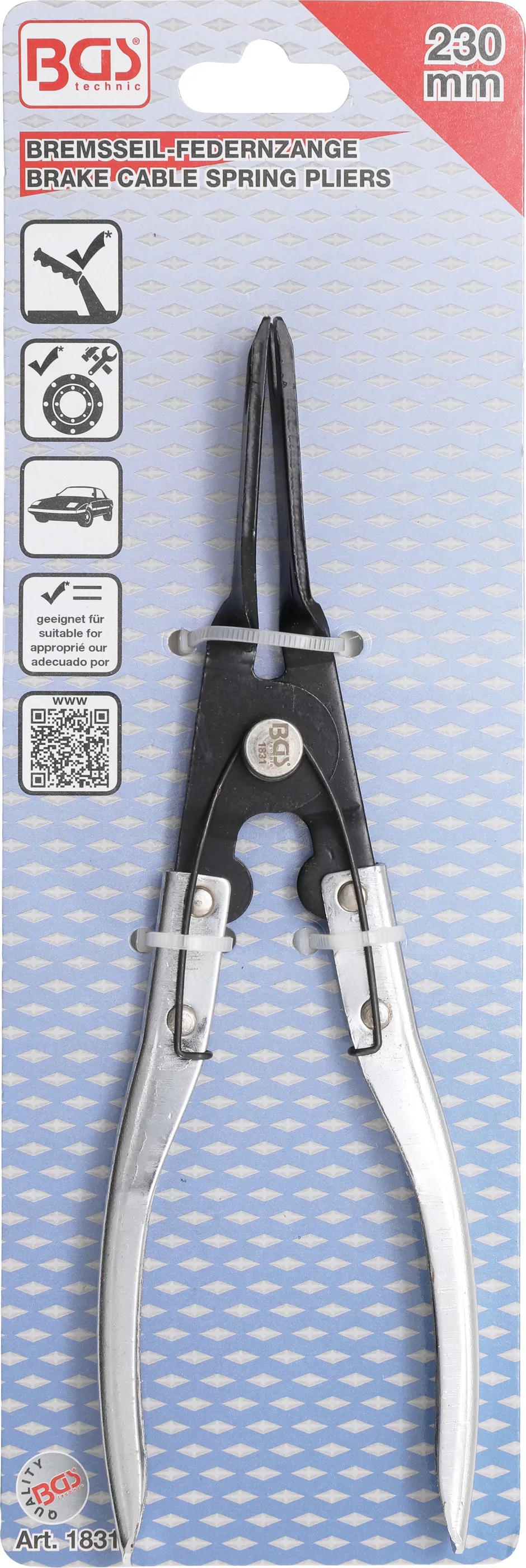 Bremsseil-Federnzange | 215 mm