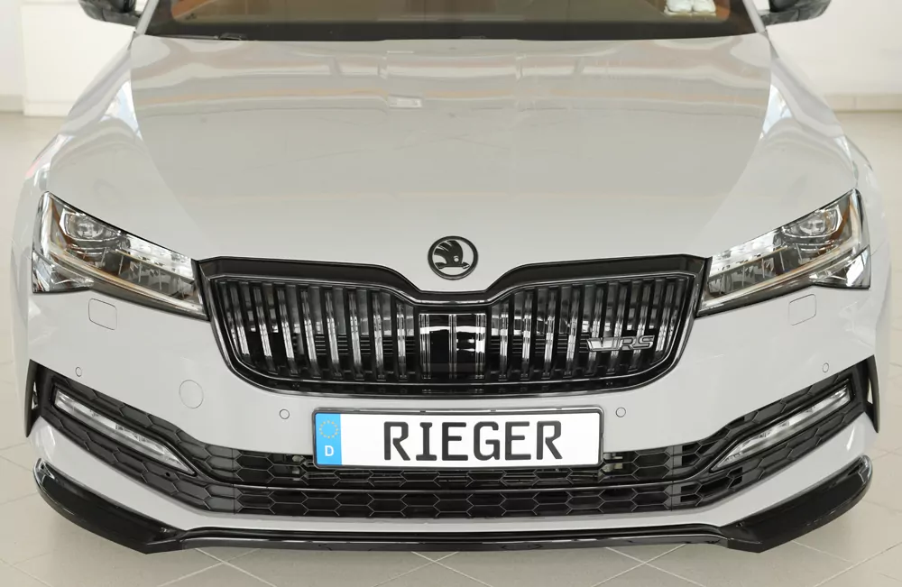 Rieger Spoilerschwert glanz schwarz für Skoda Superb III (3T/3V) Lim. 08.19- (ab Facelift 2)