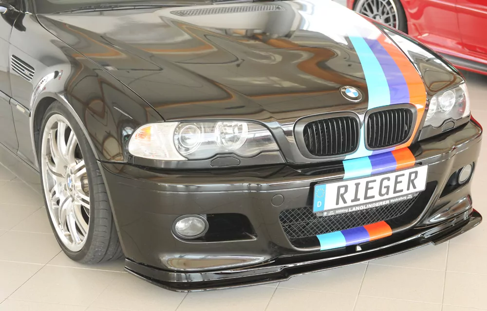Rieger Spoilerlippe (GBL-50234) glanz schwarz für BMW 3er E46 M3 Coupé 06.00-