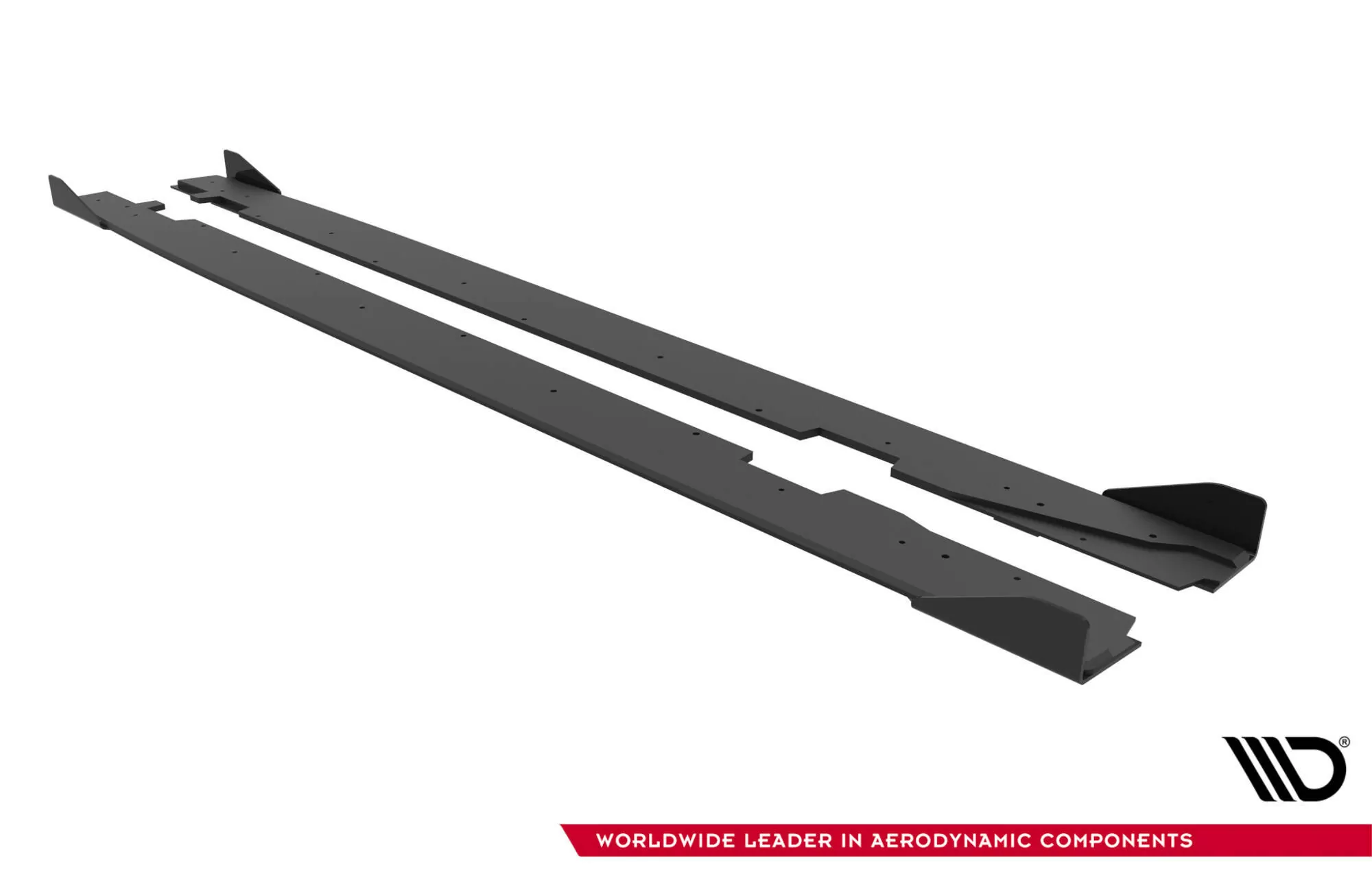 Street Pro Seitenschweller Ansatz Für + Flaps Audi A5 Sportback F5 Facelift Schwarz Hochglanz