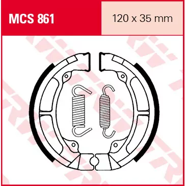 TRW Lucas Bremsbacken MCS861 mit ABE