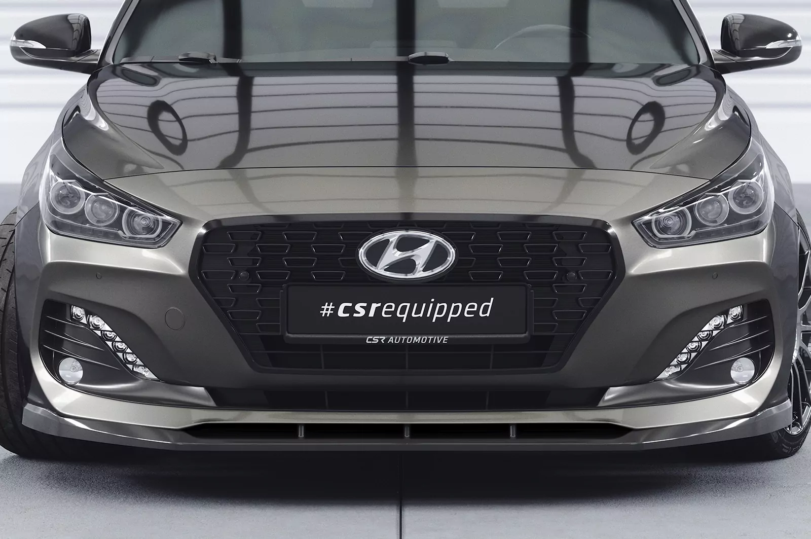 Cup-Spoilerlippe mit ABE für Hyundai I30 (PD) CSL434 Strukturiert (schwarz matt)