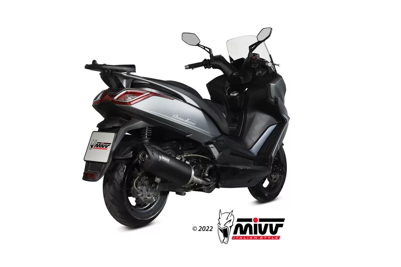 MIVV MOVER Edelstahl Schwarz KYMCO Downtown 350 16-20