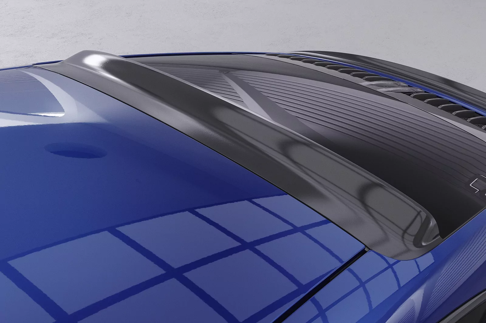 Heckscheibenblende für Porsche 911 / 992 HSB077 Strukturiert (schwarz matt)