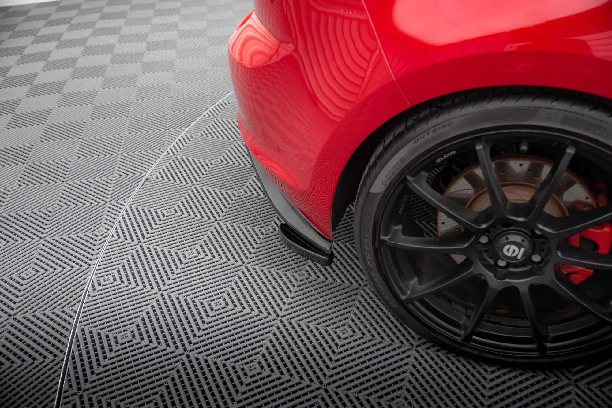 Heck Ansatz Flaps Diffusor Passend Für Cup Diffusor Passend Für VW GOLF 7 GTI Clubsport Schwarz Hochglanz Mit ABE Schwarz Hochglanz