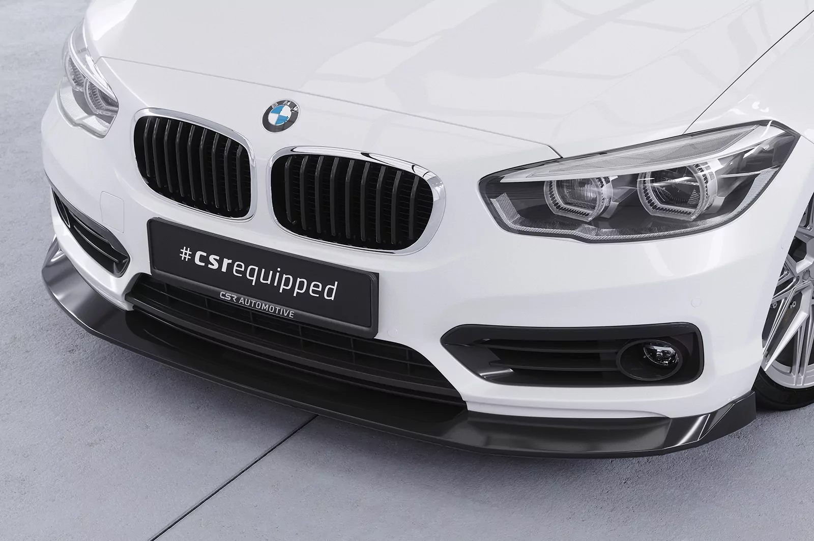 Cup-Spoilerlippe mit ABE für BMW 1er F20/F21 LCI CSL639 Schwarz Strukturiert