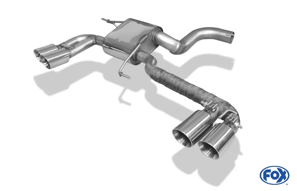 Skoda Kodiaq 4x4  Endschalldämpfer quer - 2x80 Typ 25 rechts/links - Endrohre unter der Stoßstange