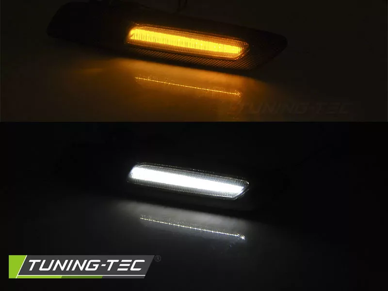 Side Direction Smoke Led Carbon F10 Style Fits Bmw E60/ E90/ E92/ E82