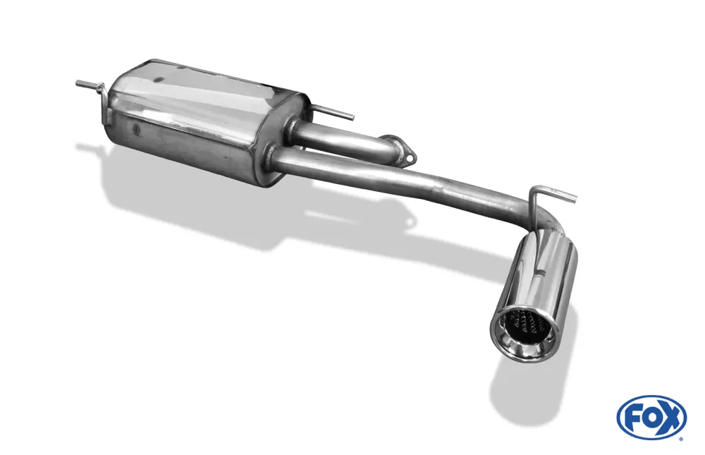 Subaru Justy II für Modelle mit lackierter Stoßstange  Endschalldämpfer quer  - 1x90 Typ 13