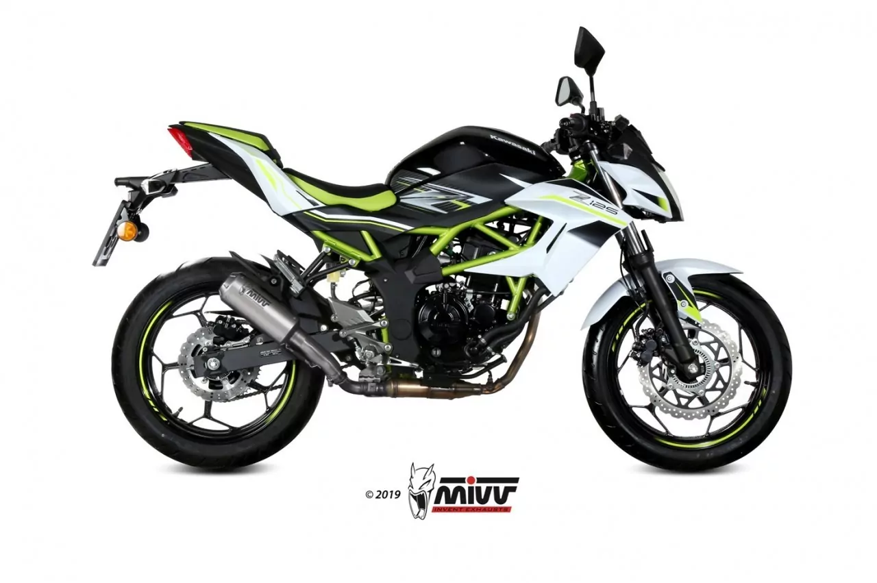 MIVV MK3 Edelstahl Kawasaki Ninja 125/Z 125 19-21