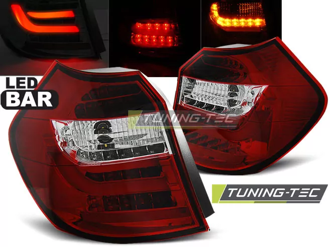 Led Bar Tail Lights Red Whie Fits Bmw E87/e81 04-08.07