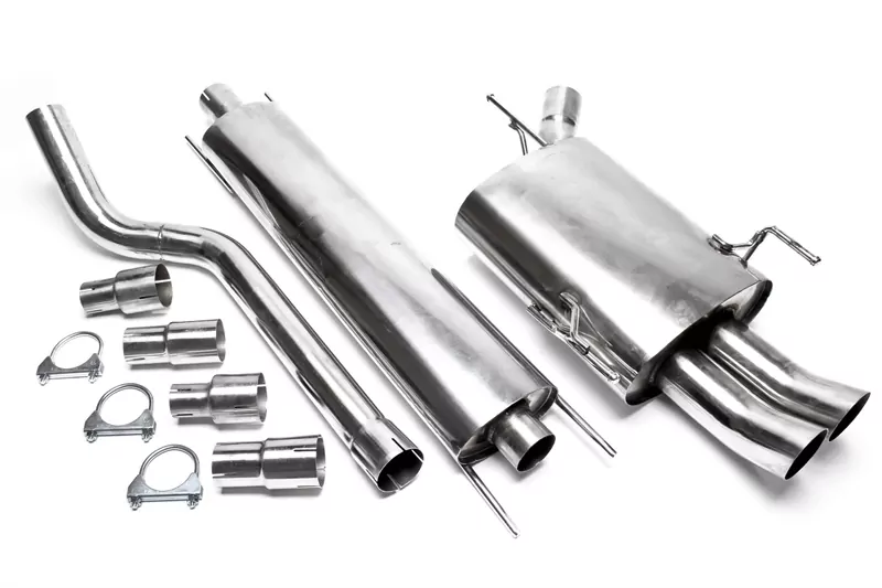 TA Technix Edelstahlanlage 2x76mm DTM passend für Opel Corsa C