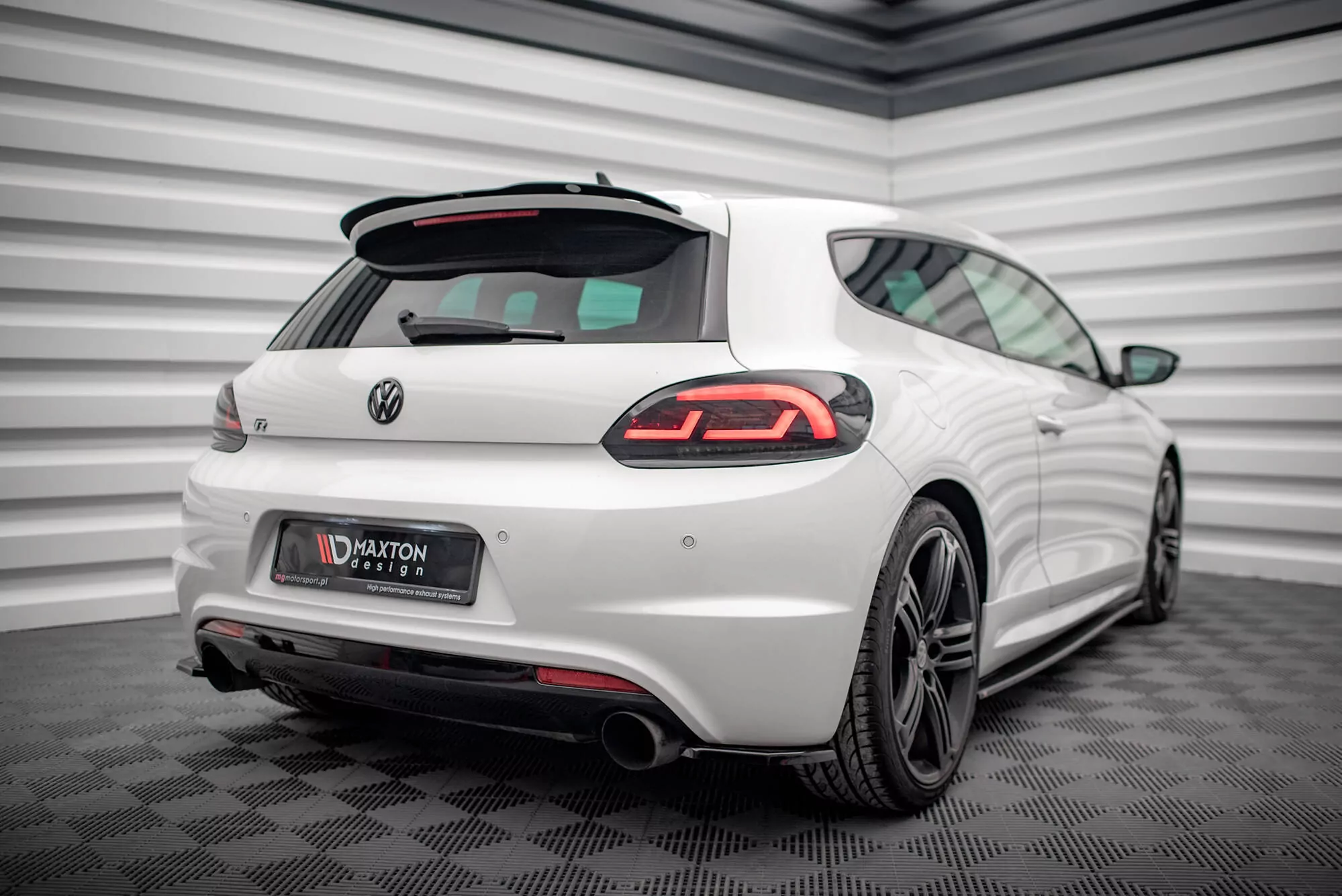 Heck Ansatz Flaps Diffusor Passend Für Diffusor Passend Für VW SCIROCCO R Schwarz Hochglanz Schwarz Hochglanz