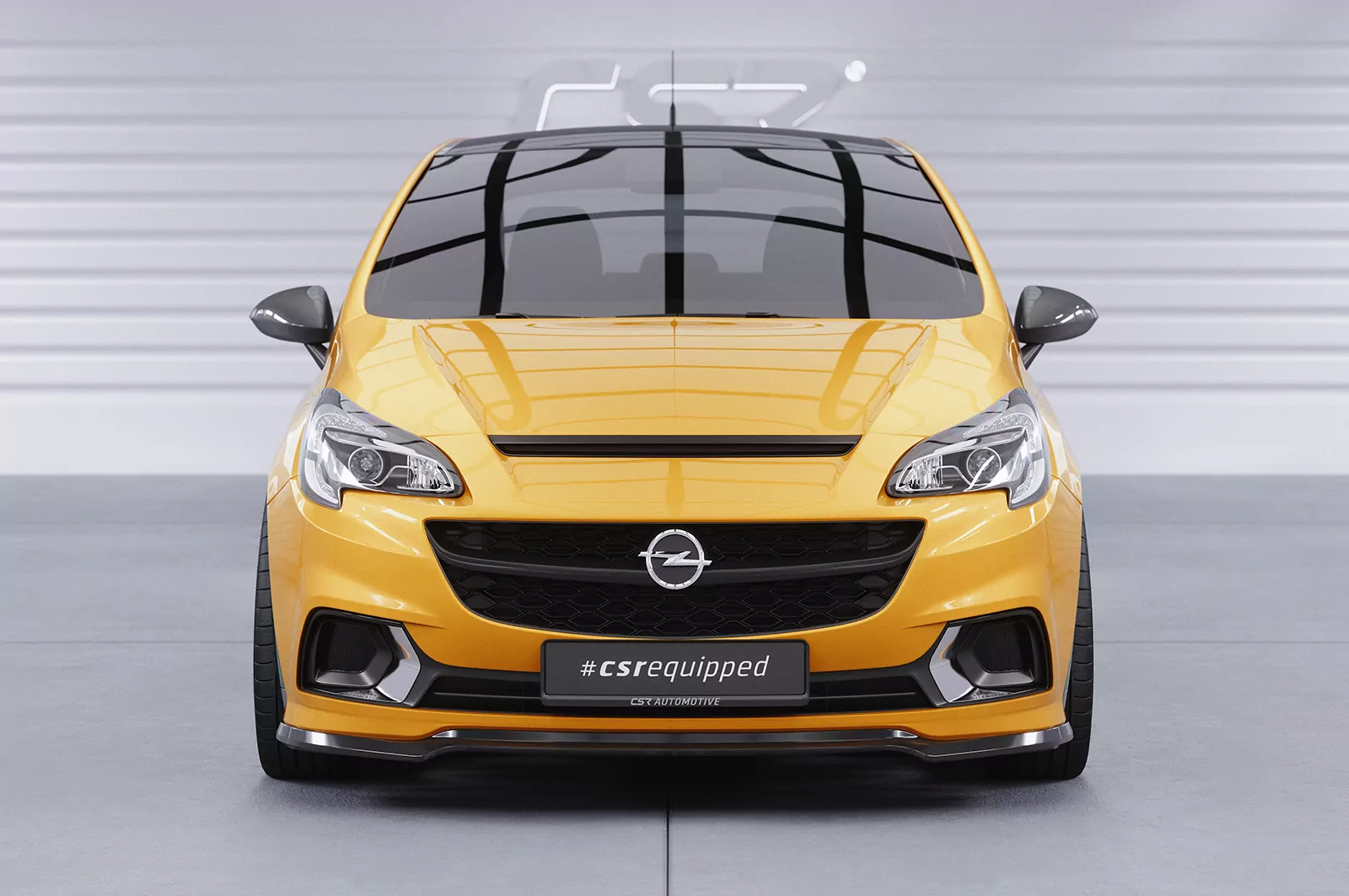 Cup-Spoilerlippe mit ABE für Opel Corsa E OPC / GSi CSL554 Schwarz Strukturiert