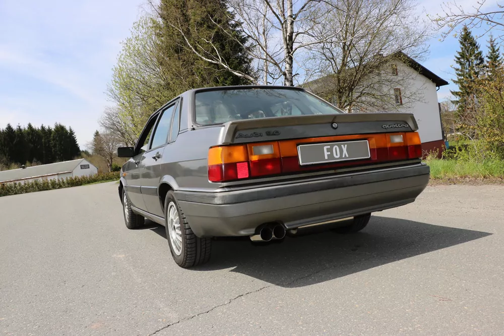 Audi 80/90 Typ 85 quattro Facelift  Endschalldämpfer - 2x76 Typ 10